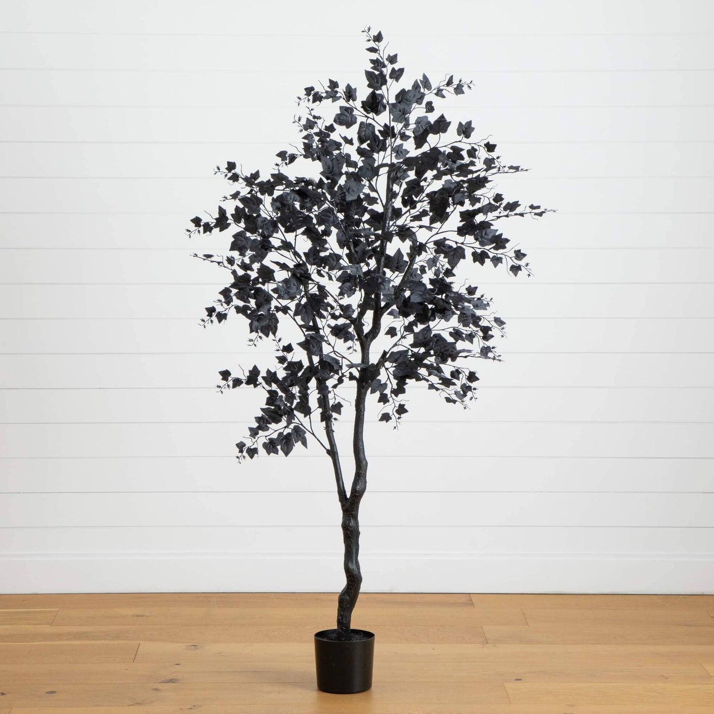 6' Artificial Halloween Black Maple Tree by Nearly Natural in black pot on Tampa Home & Garden Store