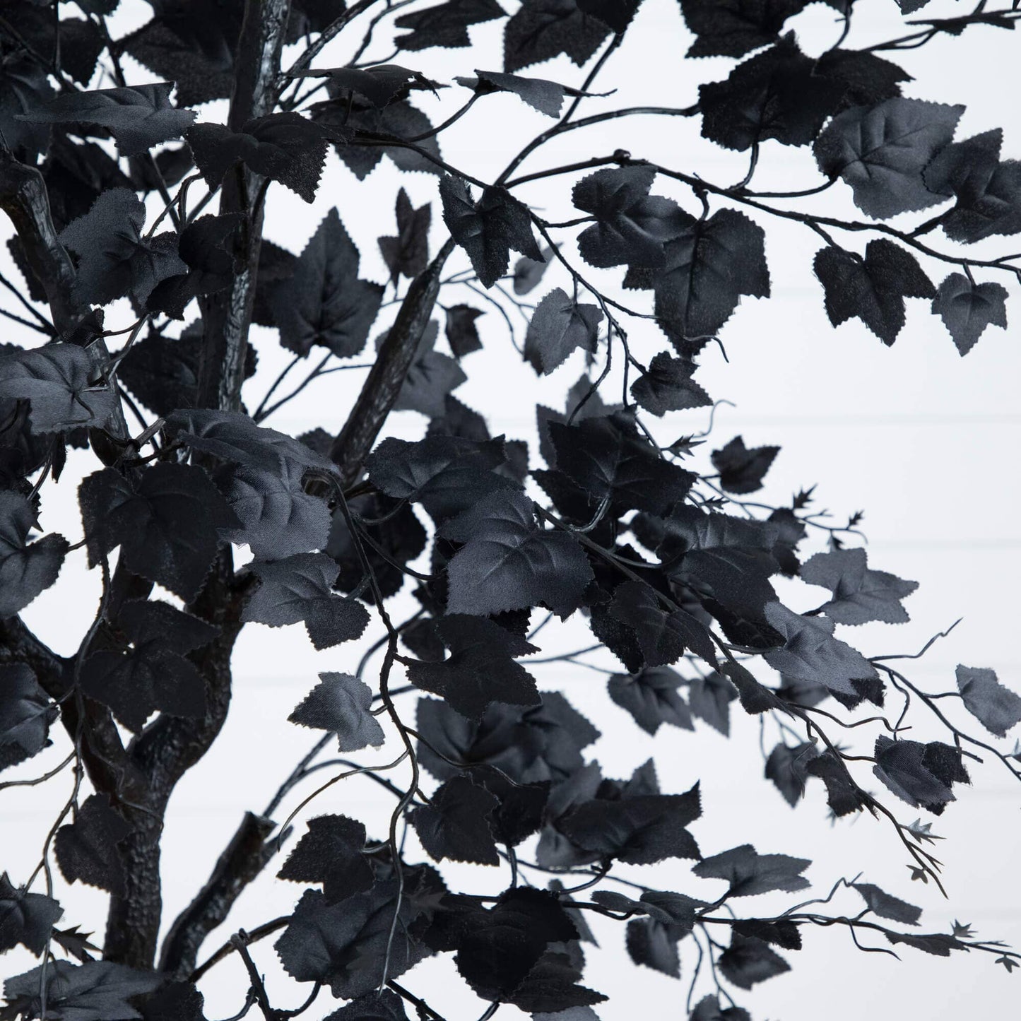 6' Artificial Halloween Black Maple Tree by Nearly Natural with dense black leaves on Tampa Home & Garden Store