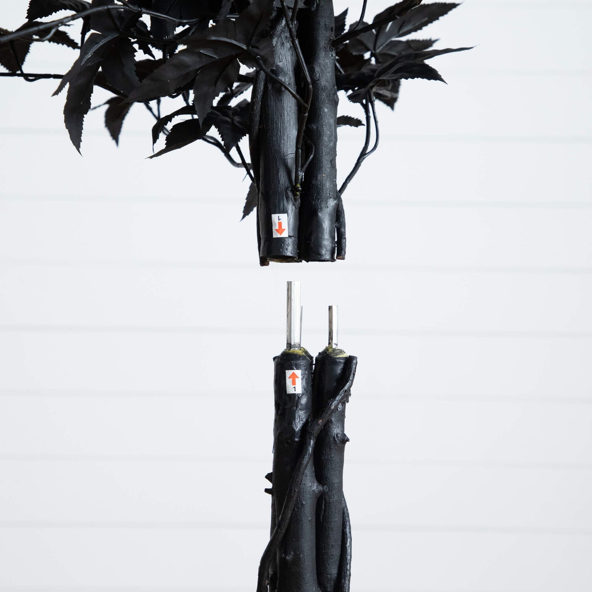 6' Artificial Halloween Black Maple Tree with Natural Trunk by Nearly Natural on Tampa Home & Garden Store