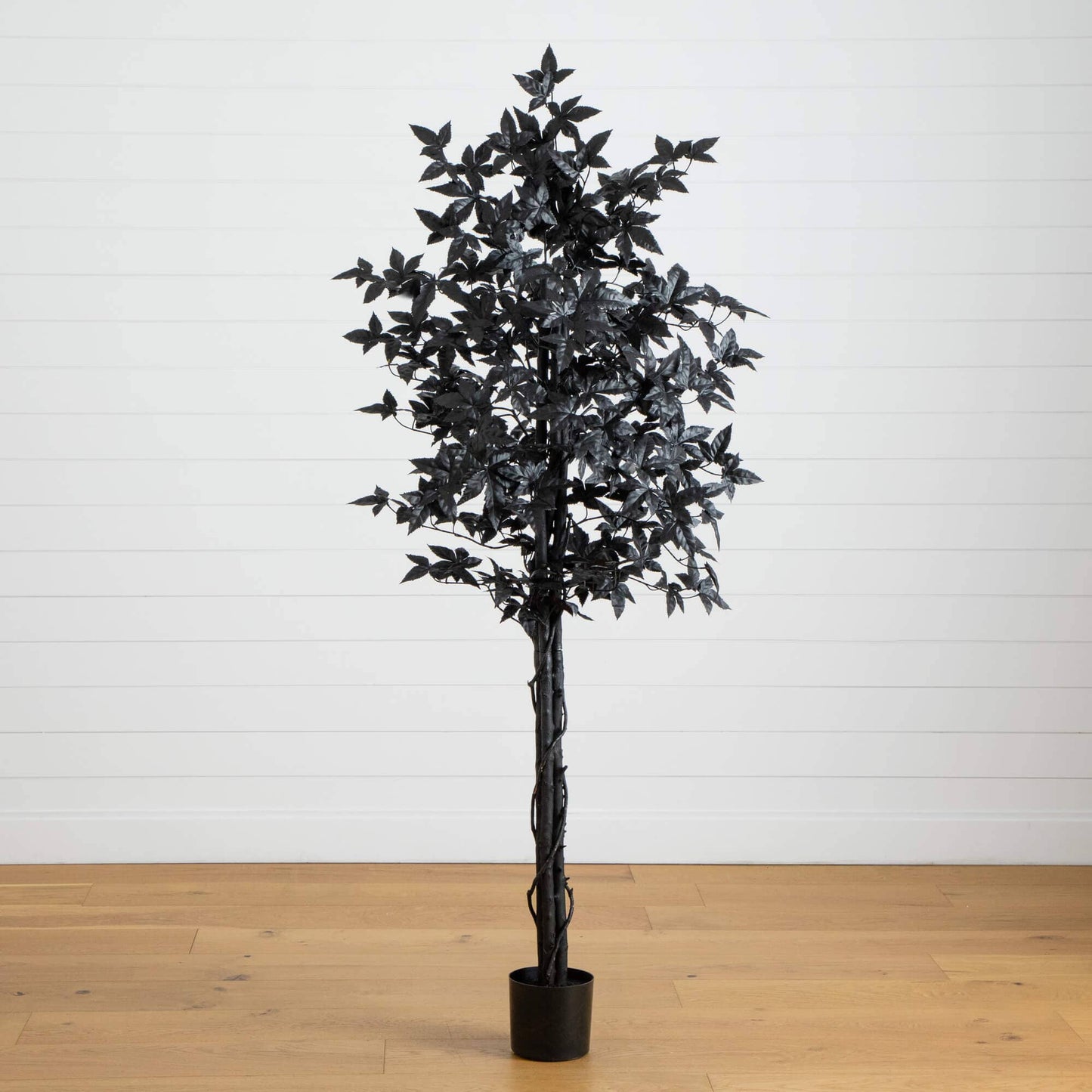 6 Foot Artificial Halloween Black Maple Tree