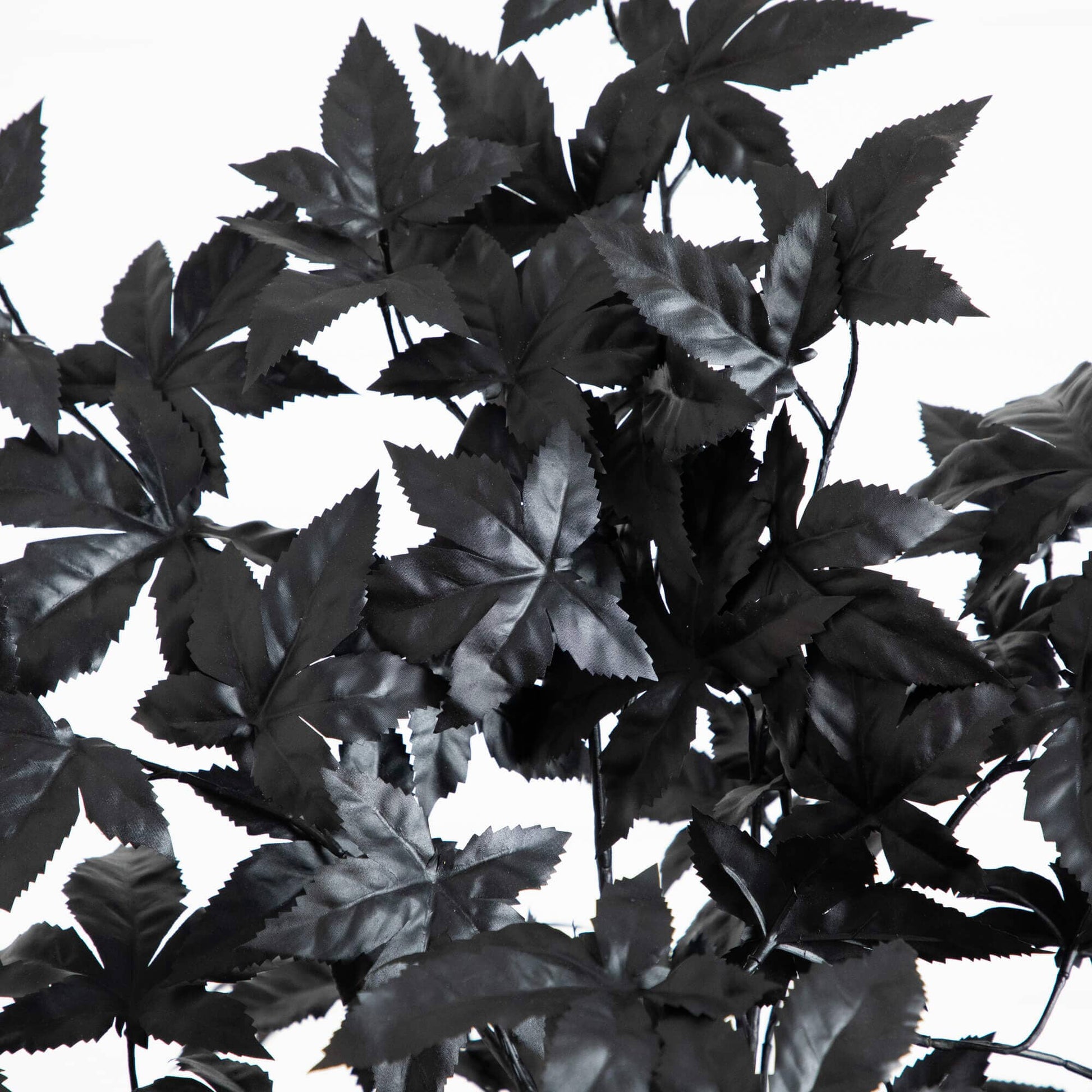 6' Nearly Natural Halloween Black Maple Tree with natural trunk and dark leaves on Tampa Home & Garden Store