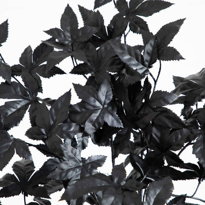 6' Nearly Natural Halloween Black Maple Tree with natural trunk and dark leaves on Tampa Home & Garden Store