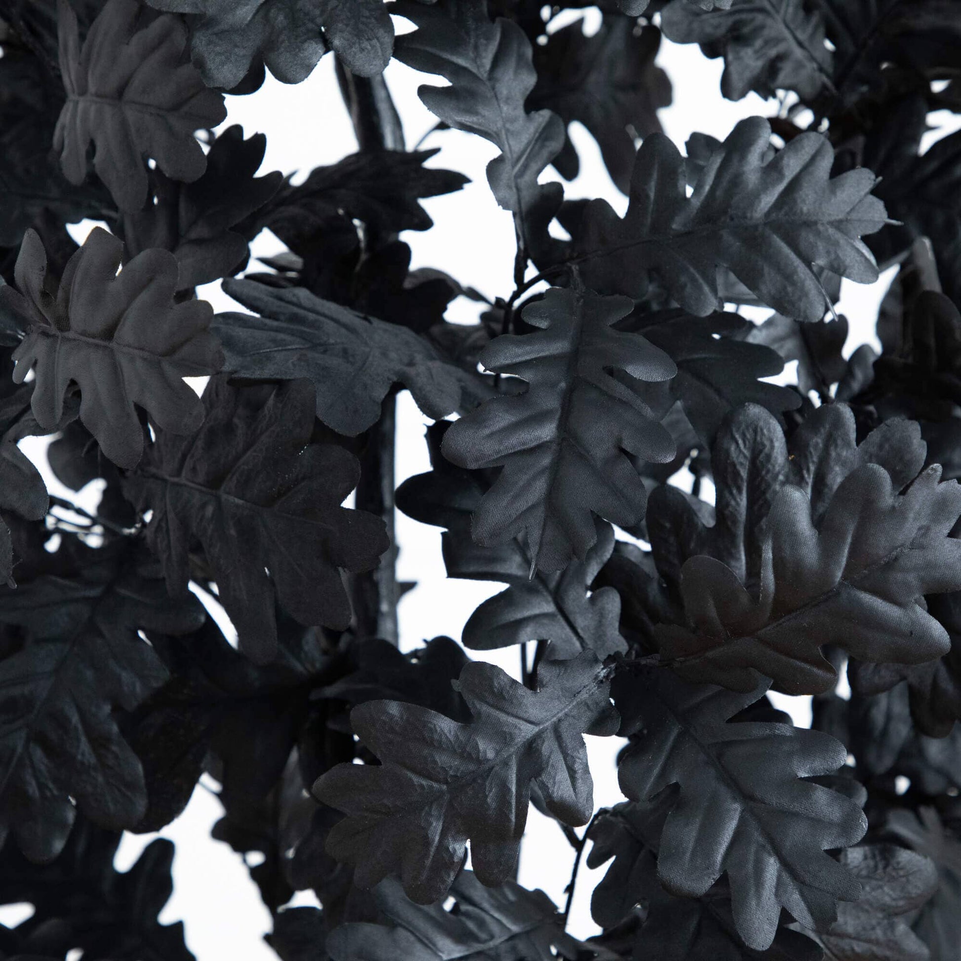 6' Nearly Natural artificial Halloween Black Oak Tree with dense black leaves on Tampa Home & Garden Store