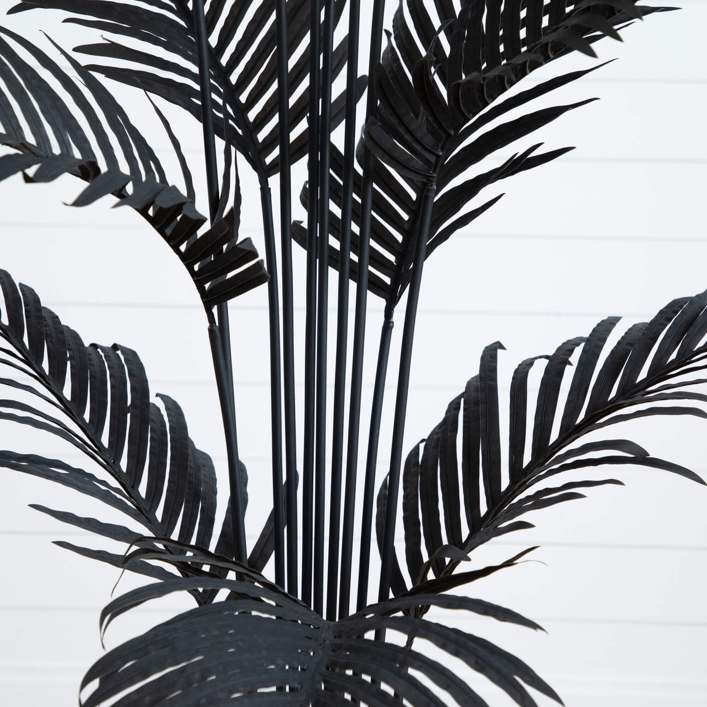 6' Artificial Halloween Black Paradise Palm Tree Nearly Natural black palm fronds indoor decor on Tampa Home & Garden Store