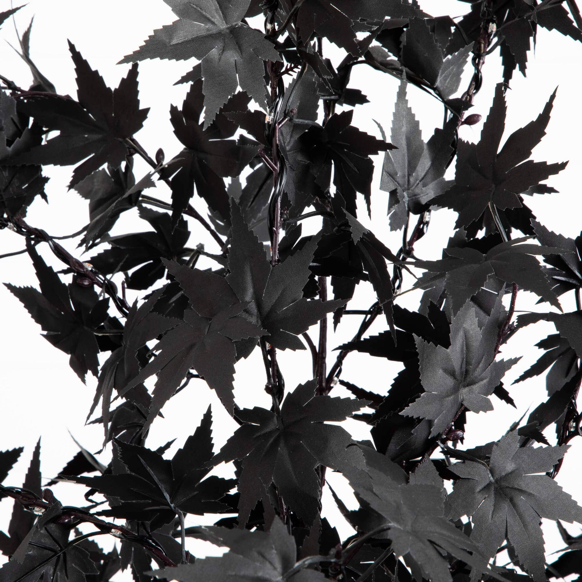 6' Black Maple Halloween Tree by Nearly Natural, pre-lit with 300 orange and purple LEDs on Tampa Home & Garden Store