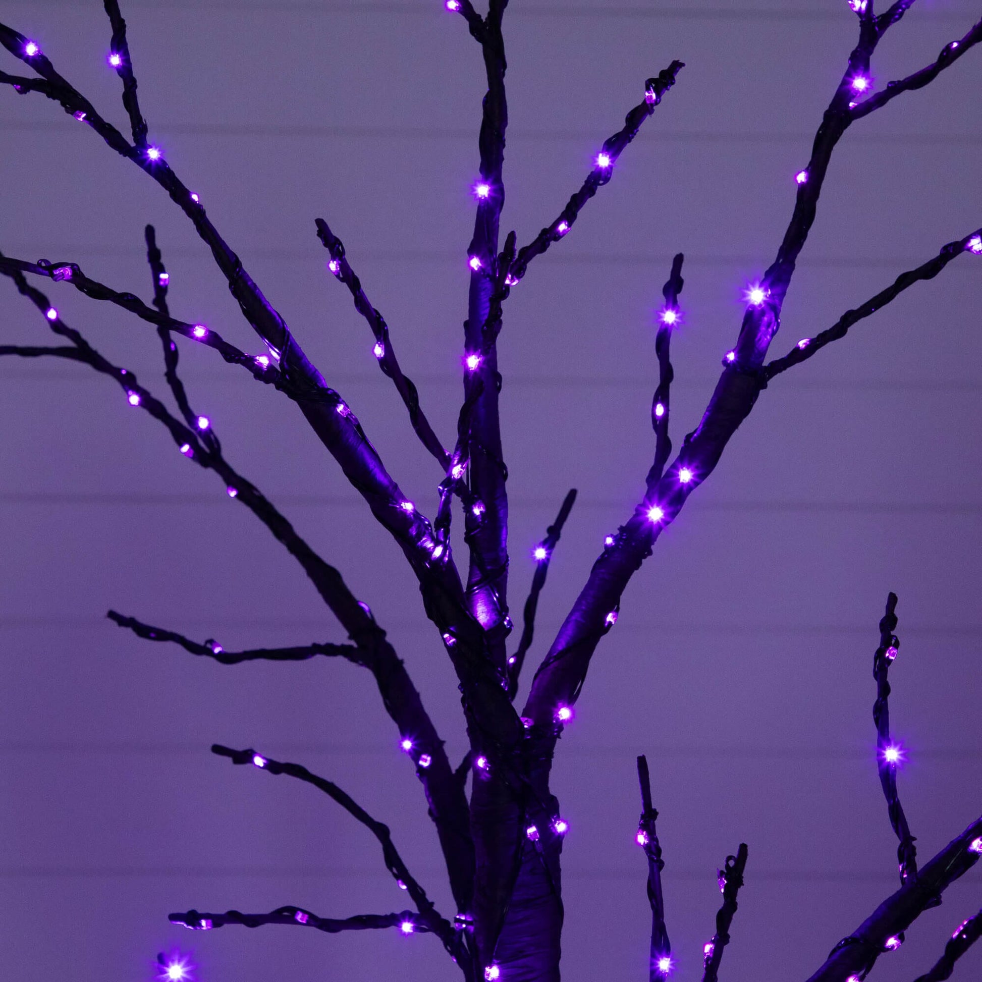 Tree Nearly Natural 6 ft Pre-Lit Halloween Twig Tree with 480 orange & purple LEDs on Tampa Home & Garden Store