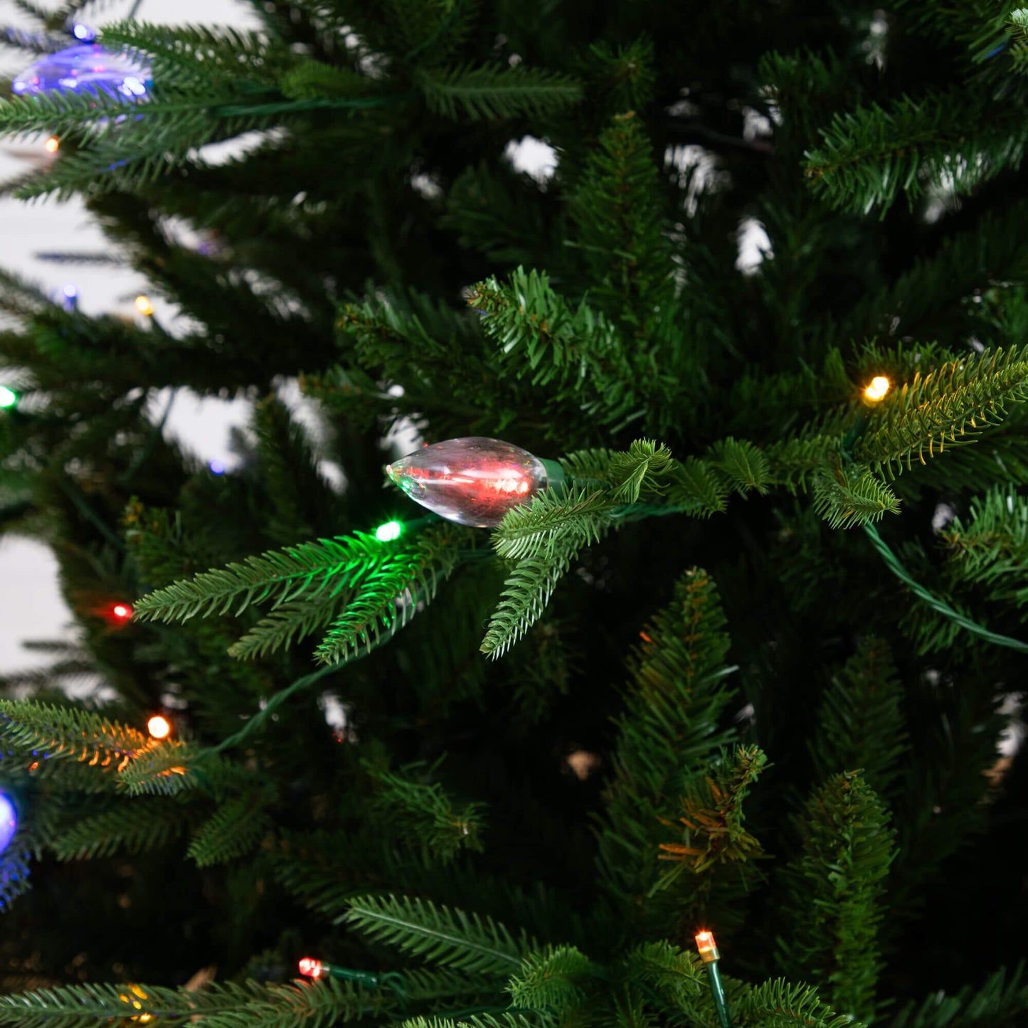 Christmas tree Nearly Natural Luxembourg Pine 6' Pre-Lit with 250 multicolored LED lights on Tampa Home & Garden Store