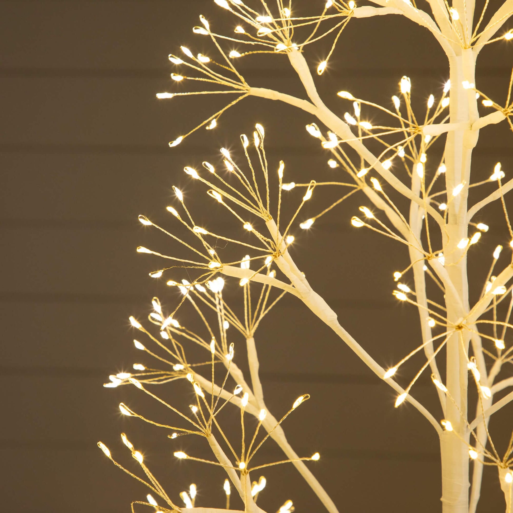 Nearly Natural 6 ft white starburst artificial tree with 1680 warm white LED fairy lights on Tampa Home & Garden Store