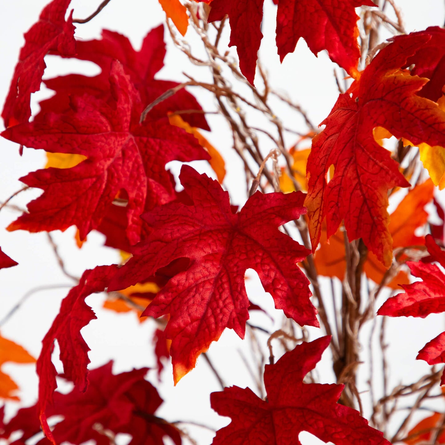 Tree 6' Pre-Lit Autumn Weeping Maple artificial fall tree with red leaves on Tampa Home & Garden Store