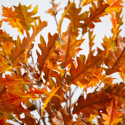 6' Pre-Lit Burnt Orange Autumn Maple Artificial Tree with 300 warm white LEDs by Nearly Natural on Tampa Home & Garden Store