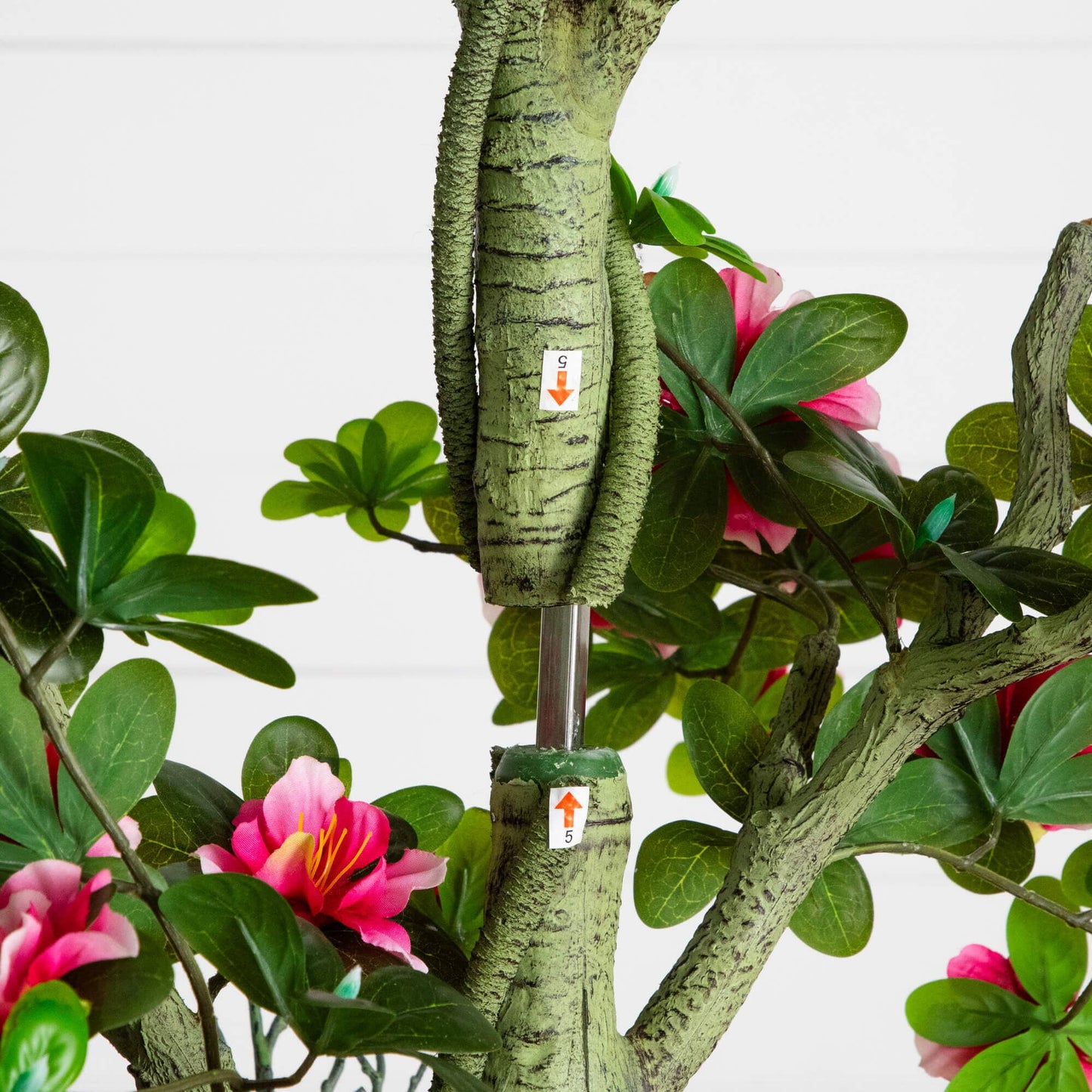 6' UV Resistant Artificial Azalea Tree with pink blossoms and green leaves on Tampa Home & Garden Store