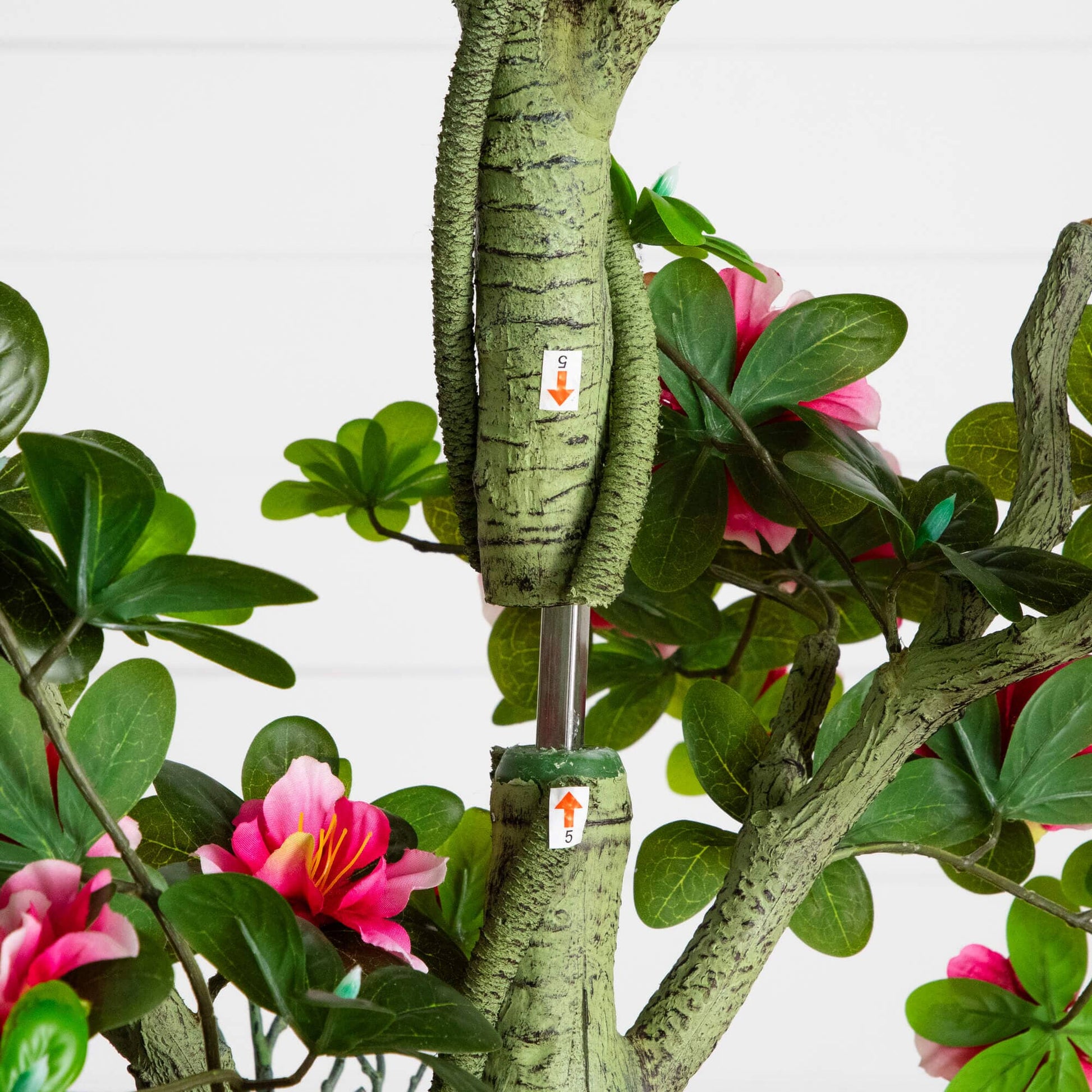 6' UV Resistant Artificial Azalea Tree with pink blossoms and green leaves on Tampa Home & Garden Store