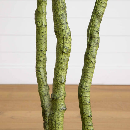 6' UV resistant artificial Bird Nest Fern Tree trunks by Nearly Natural on Tampa Home & Garden Store
