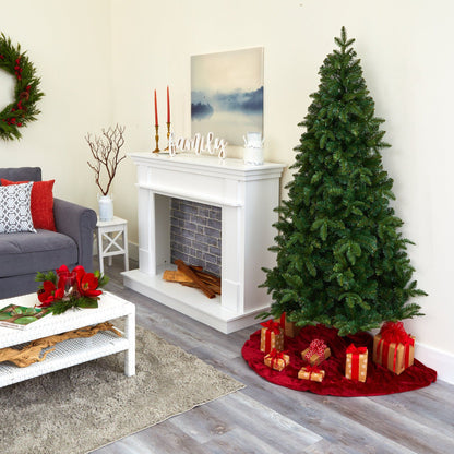 6’ Grand Teton Spruce flat-back artificial Christmas tree with 180 LED lights Nearly Natural on Tampa Home & Garden Store