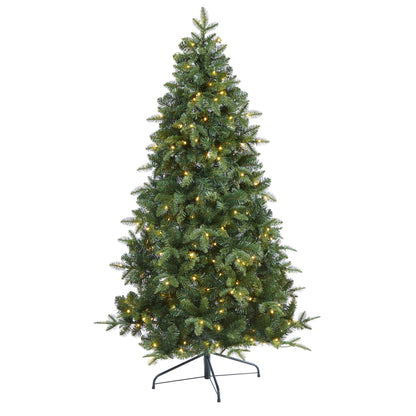 6 ft Grand Teton Spruce Nearly Natural Christmas tree 180 LED lights bendable branches on Tampa Home & Garden Store