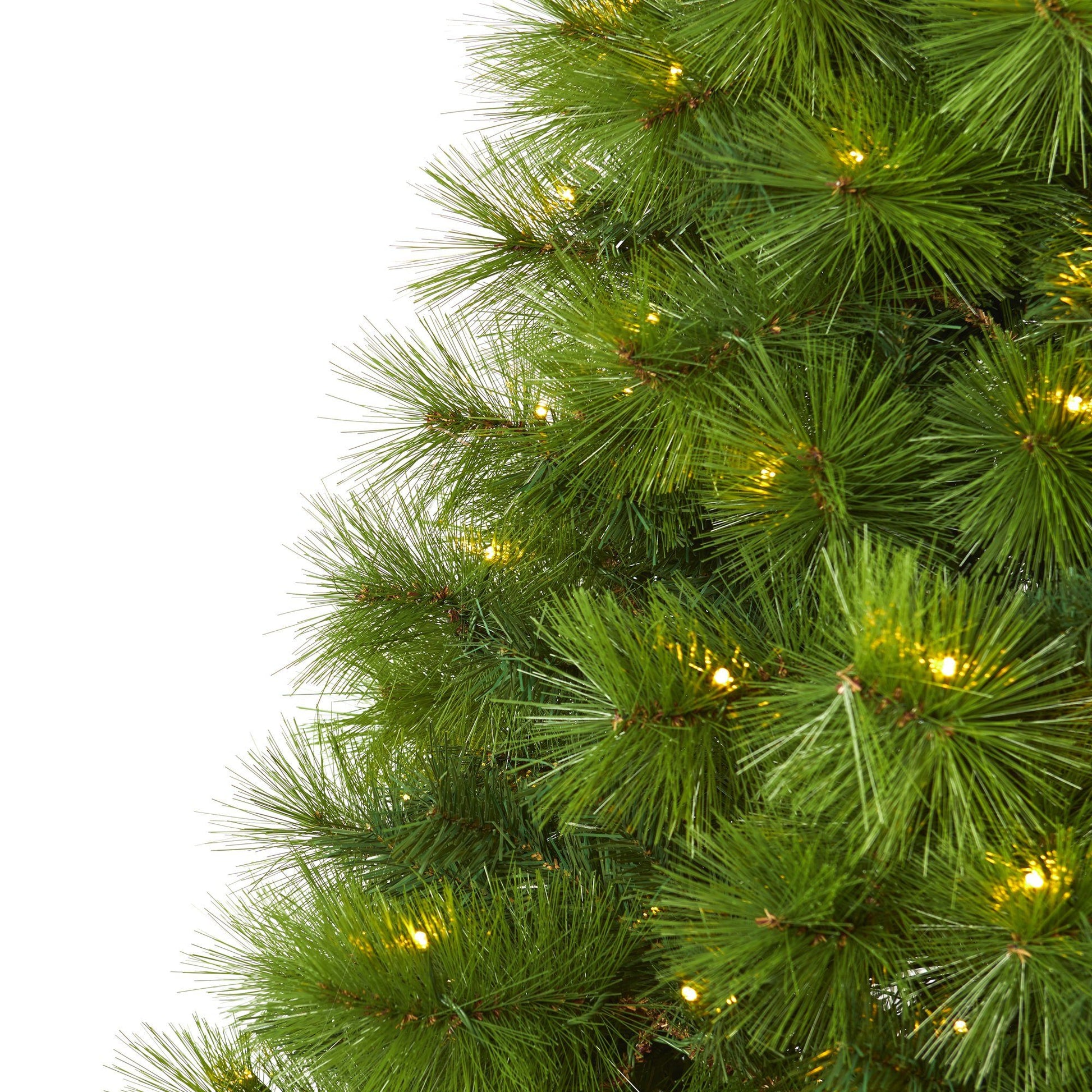 6 ft Green Scotch Pine artificial Christmas tree with 300 clear LED lights Nearly Natural on Tampa Home & Garden Store