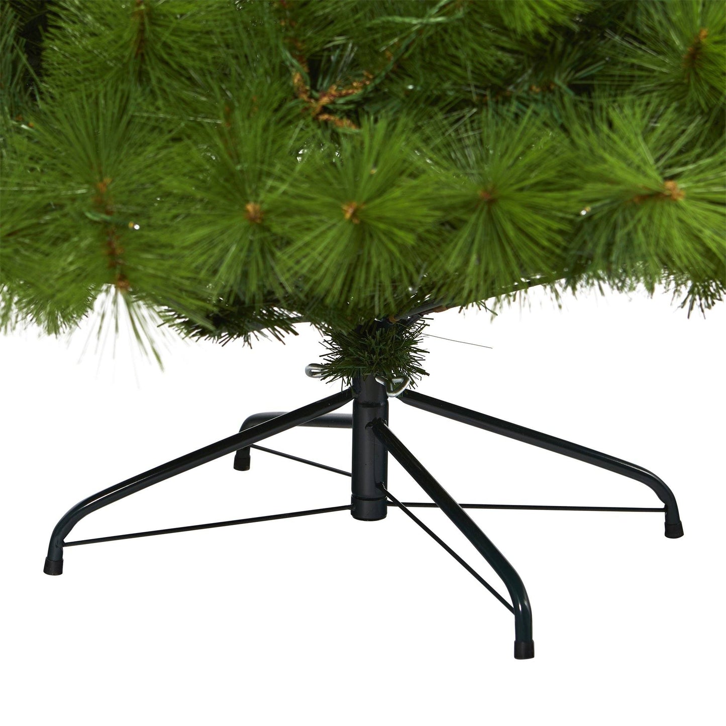 6’ Green Scotch Pine artificial Christmas tree Nearly Natural with 300 clear LED lights and metal stand on Tampa Home & Garden Store