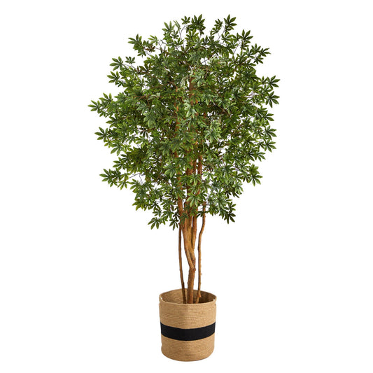 6’ Japanese Maple Artificial Tree in Handmade Natural Cotton Planter - Tampa Home & Garden Store