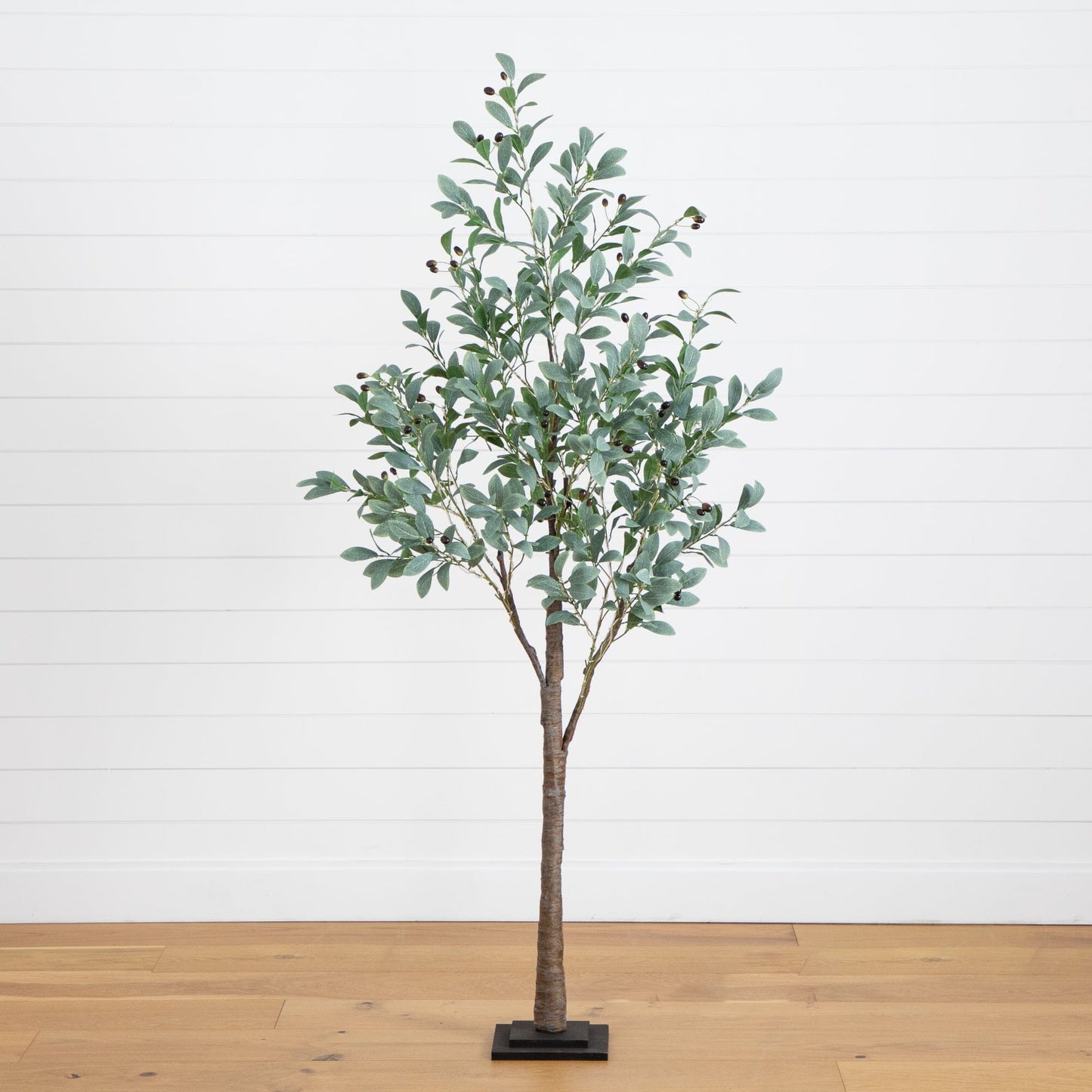 Artificial Fruiting Olive Tree and Warm Lights