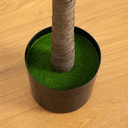 Nearly Natural 6’ lighted olive tree with brown trunk in black pot and green moss on Tampa Home & Garden Store