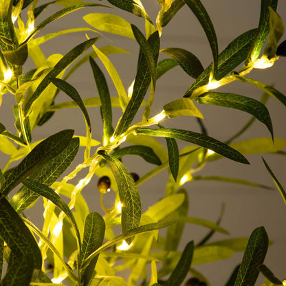 6’ lighted artificial olive tree with 300 warm white LEDs by Nearly Natural on Tampa Home & Garden Store