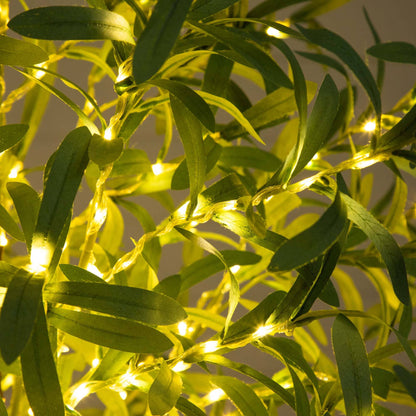 6 Foot Artificial Olive Tree and LED Lights