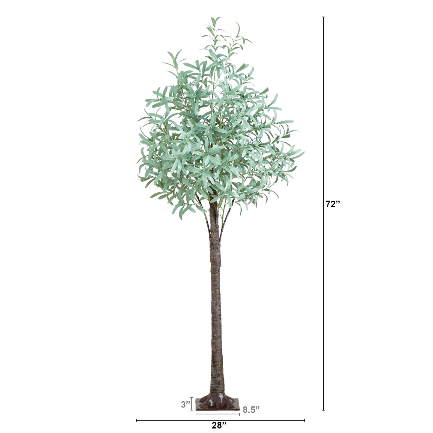 6 Foot Artificial Olive Tree and LED Lights