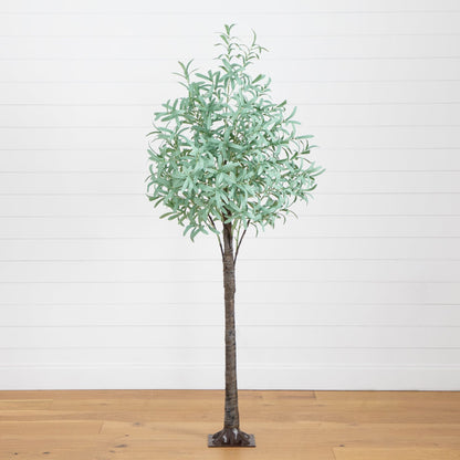 6 Foot Artificial Olive Tree and LED Lights