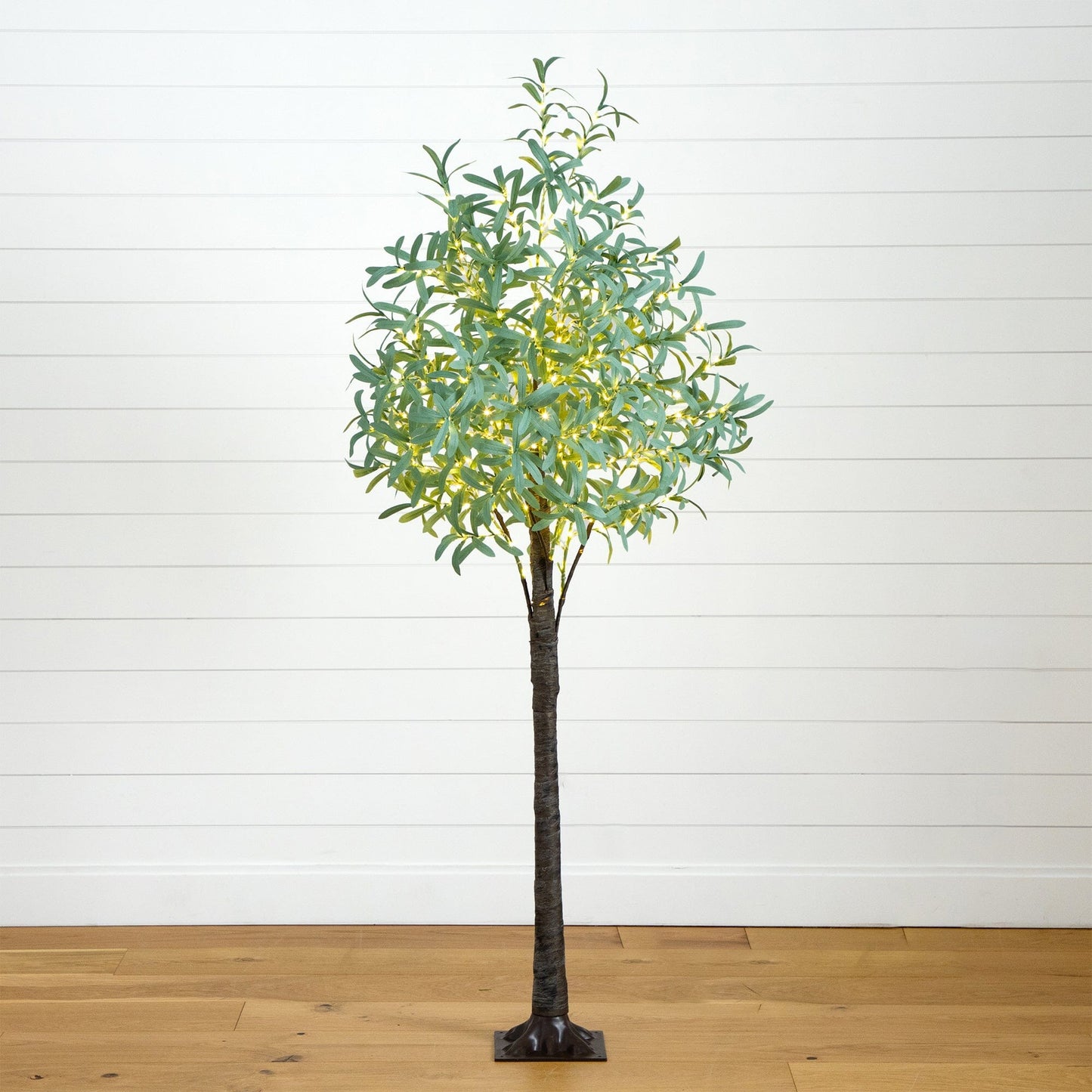6 Foot Artificial Olive Tree and LED Lights