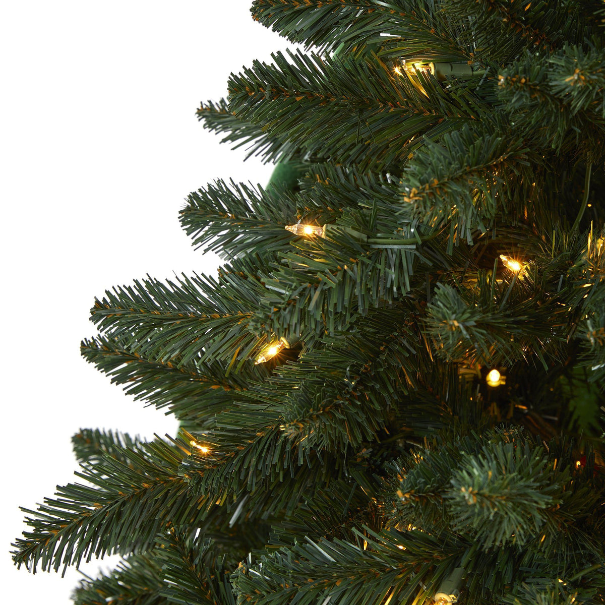 6’ Northern Rocky Spruce artificial Christmas tree with 300 lights and 838 bendable branches on Tampa Home & Garden Store