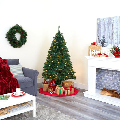 Nearly Natural 6' Northern Tip Pine Artificial Christmas Tree with 250 Clear LED Lights on Tampa Home & Garden Store