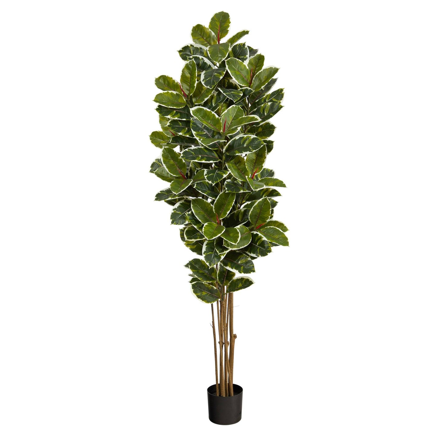 6’ Oak Artificial Tree Nearly Natural UV resistant indoor outdoor variegated green leaves in pot on Tampa Home & Garden Store