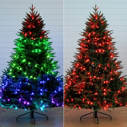 6 Ft Artificial Christmas Tree and Led Lights