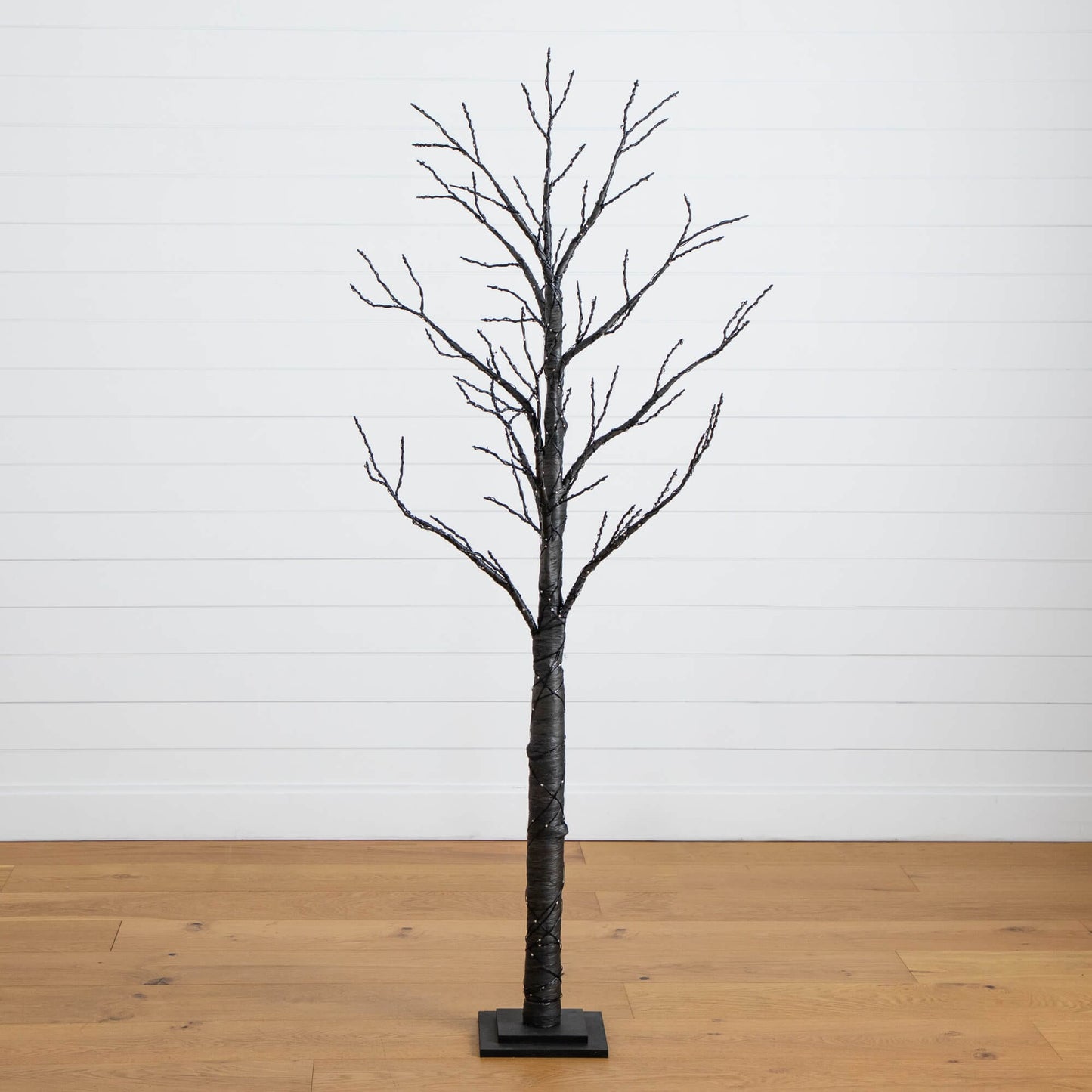 6 ft Pre-Lit Halloween Twig Tree by Nearly Natural with orange and purple LED lights on Tampa Home & Garden Store