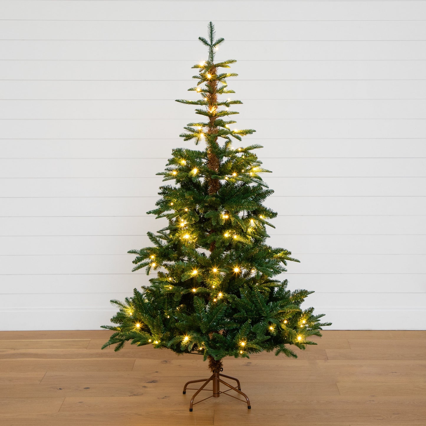 Six Foot Mixed Fir Tree with Warm White Lights
