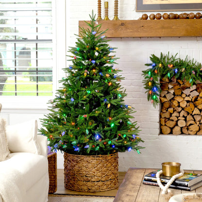 6 ft pre-lit artificial Luxembourg pine Christmas tree with 250 LED lights Nearly Natural on Tampa Home & Garden Store