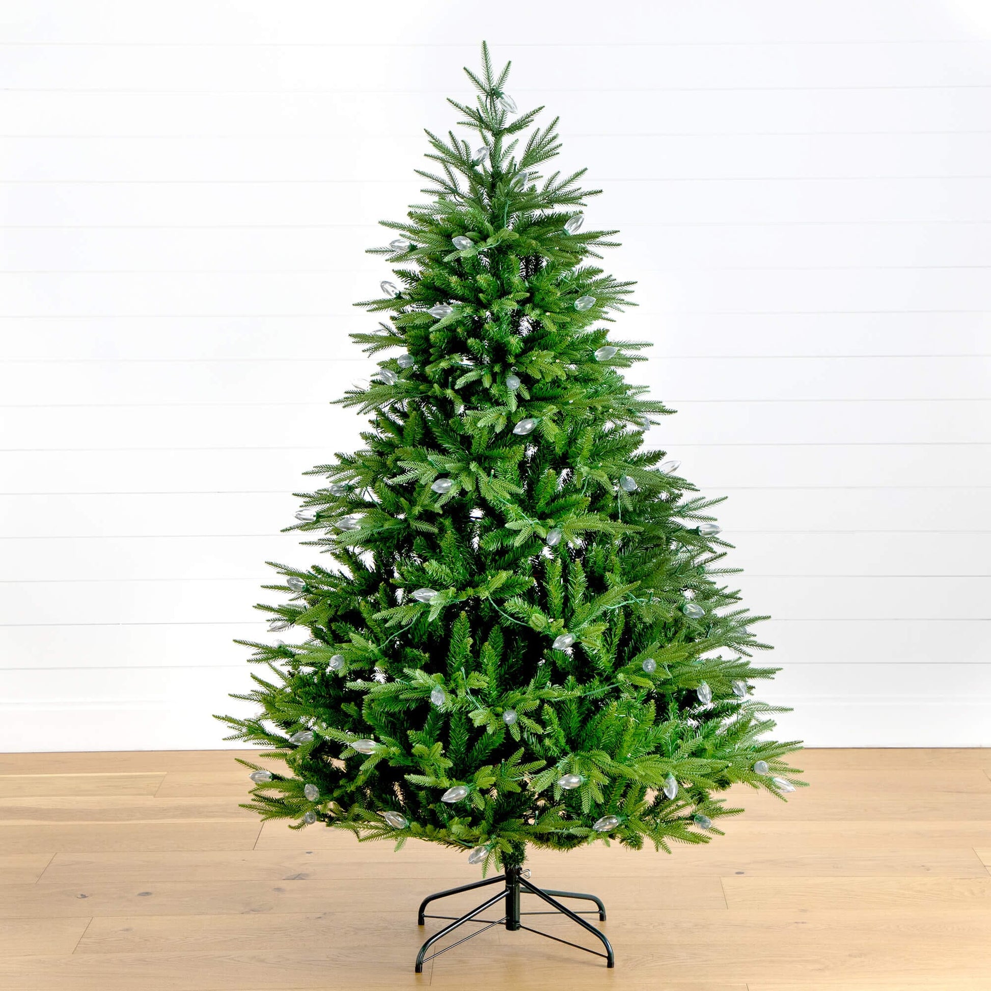 Christmas Tree Nearly Natural 6' Luxembourg Pine, pre-lit artificial with 250 multicolor LED lights on Tampa Home & Garden Store
