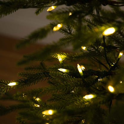 6 Foot Fresh Artificial Tree and Twinkle Lights