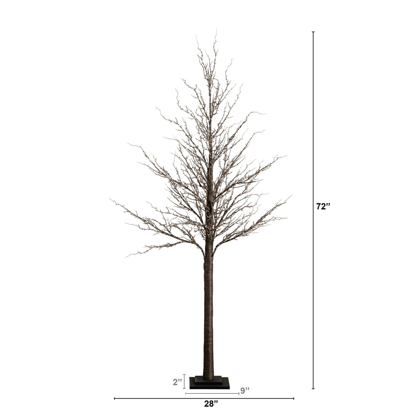 6Ft Artificial Twig Tree with 480 Warm Led Lights