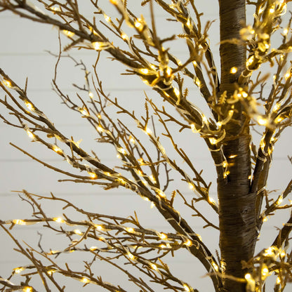 6Ft Artificial Twig Tree with 480 Warm Led Lights