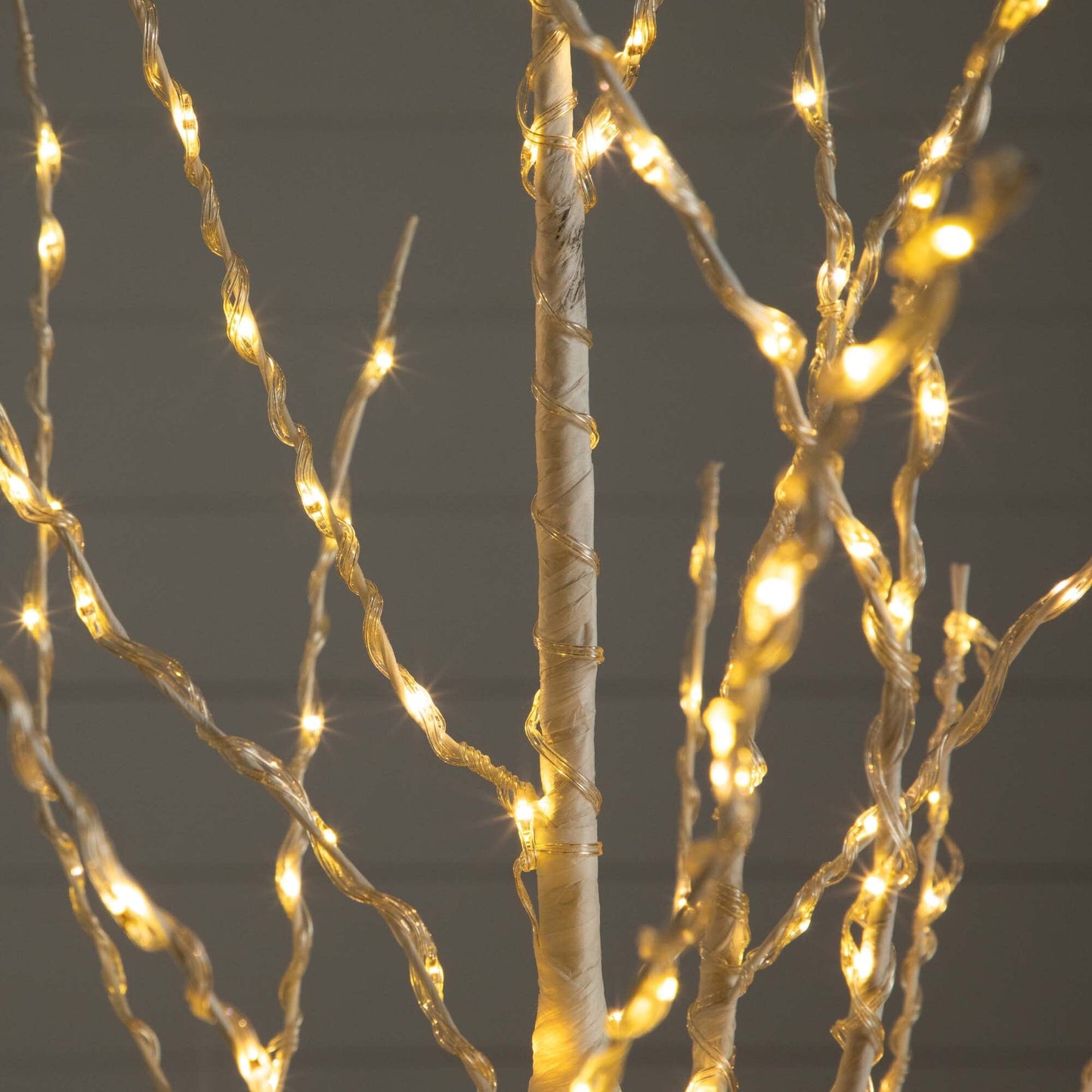 Pre-Lit Birch Tree and 400 Color Changing Lights