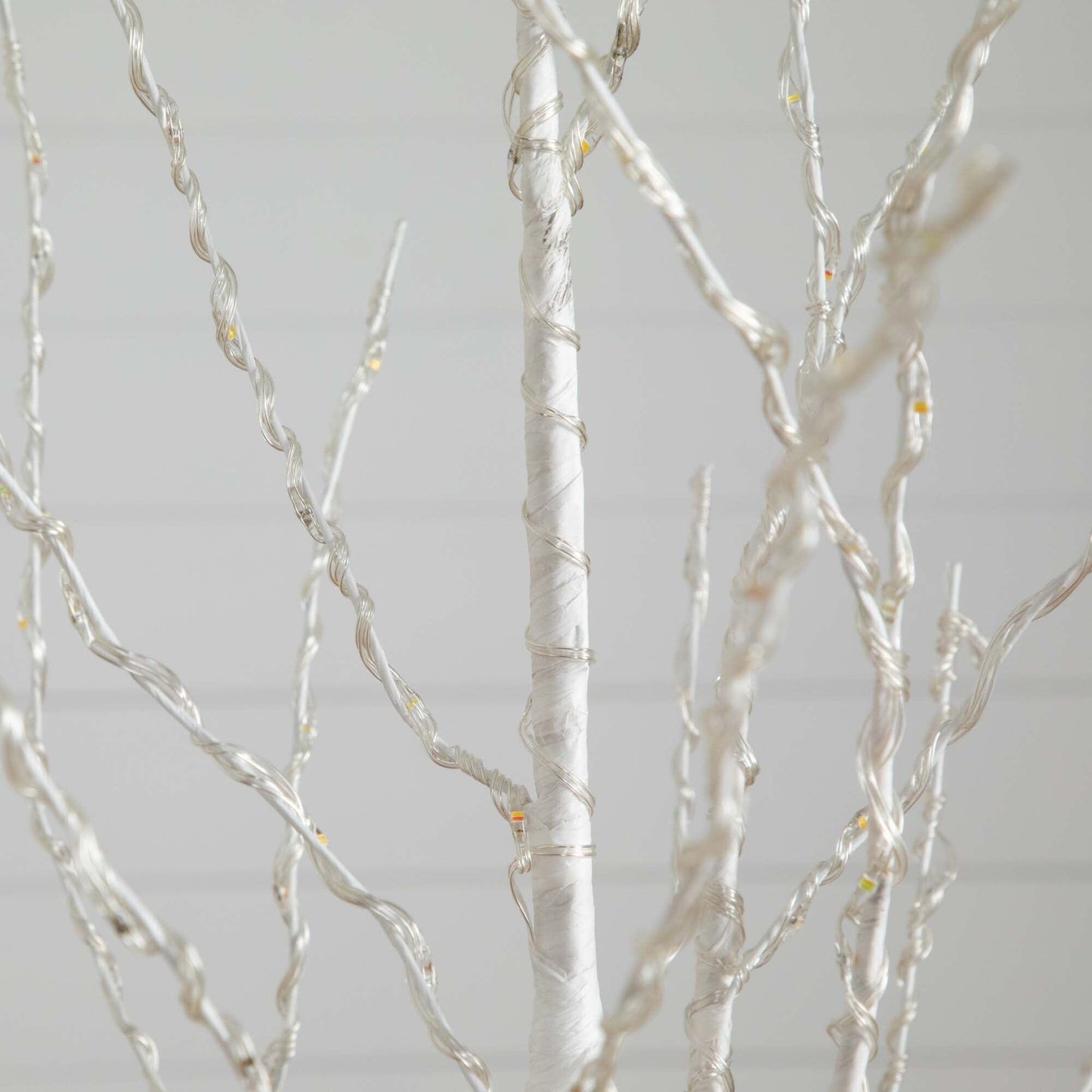 Pre-Lit Birch Tree and 400 Color Changing Lights