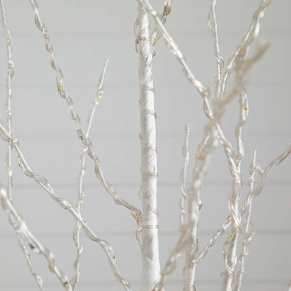 Pre-Lit Birch Tree and 400 Color Changing Lights