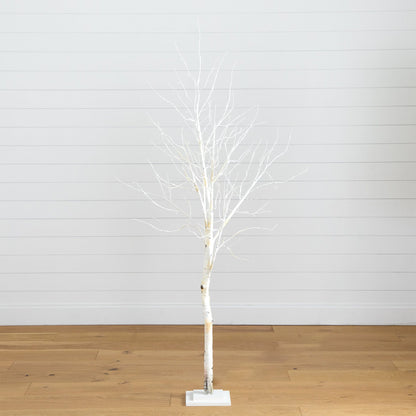 Pre Lit Artificial Birch Tree and Led Lights