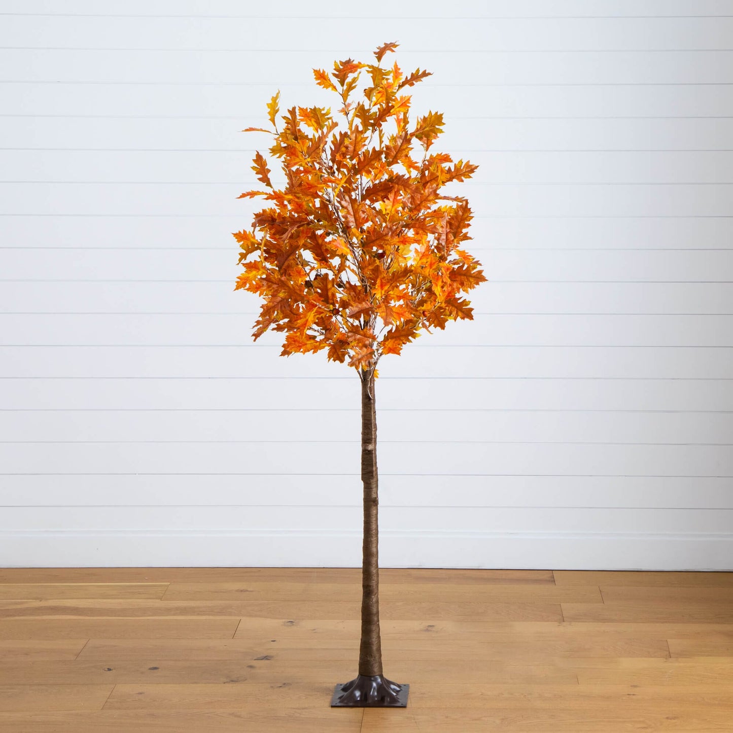 6' pre-lit burnt orange autumn maple artificial tree by Nearly Natural with 300 warm white LEDs on Tampa Home & Garden Store