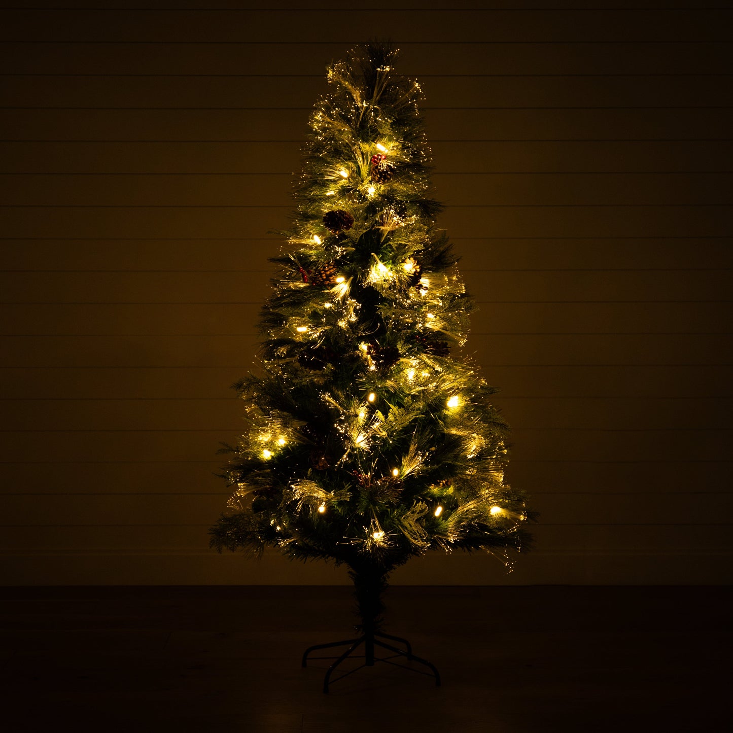 6 Foot Artificial Tree and Warm LED Lights
