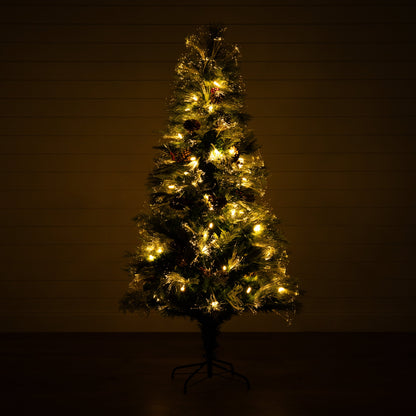 6 Foot Artificial Tree and Warm LED Lights