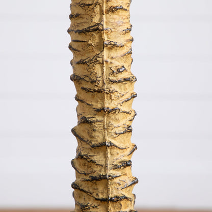 6' Robellini Palm Artificial Tree trunk close-up with beige textured bark and dark ringed bands on Tampa Home & Garden Store