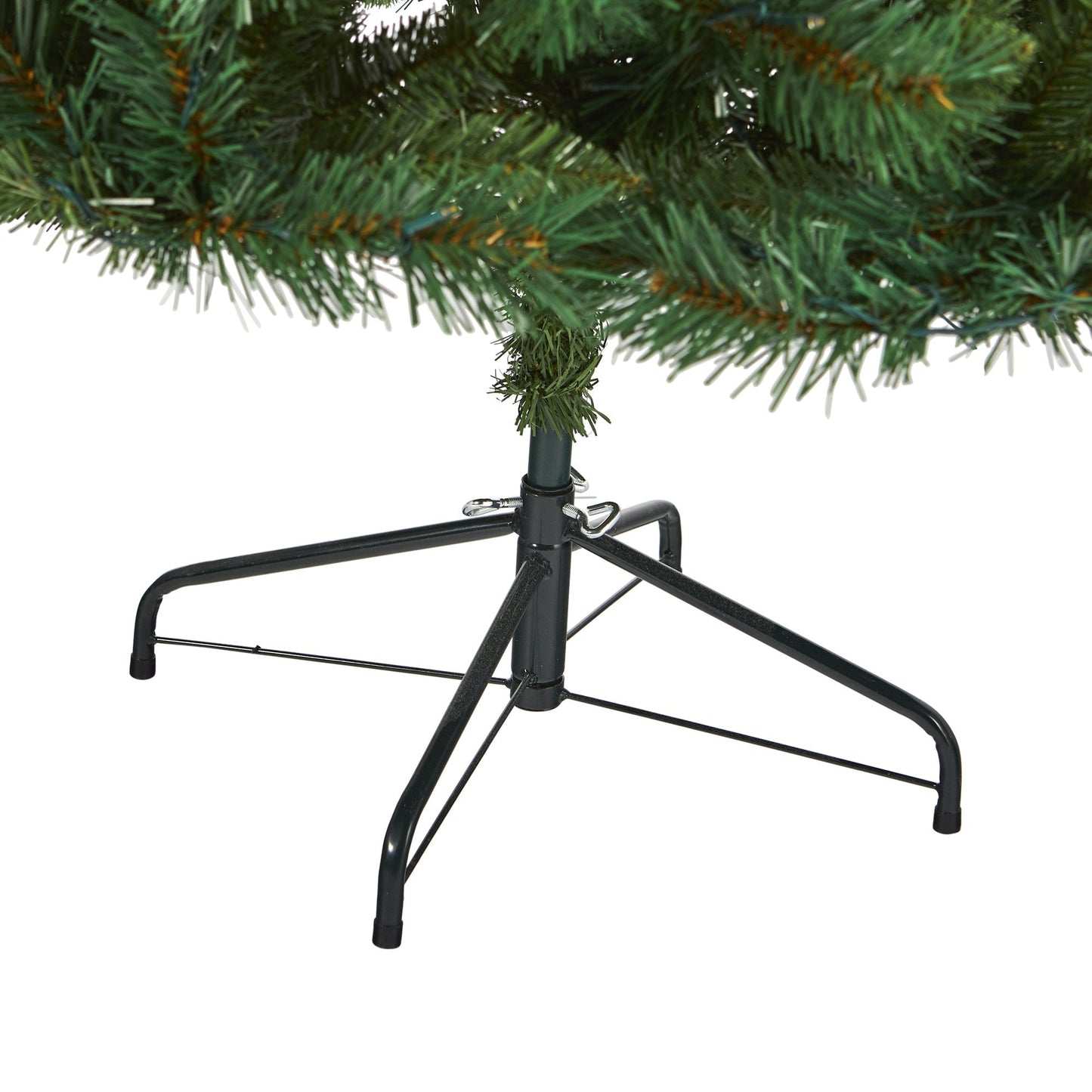 6 ft Nearly Natural Rocky Mountain artificial Christmas tree with needles on a metal stand on Tampa Home & Garden Store