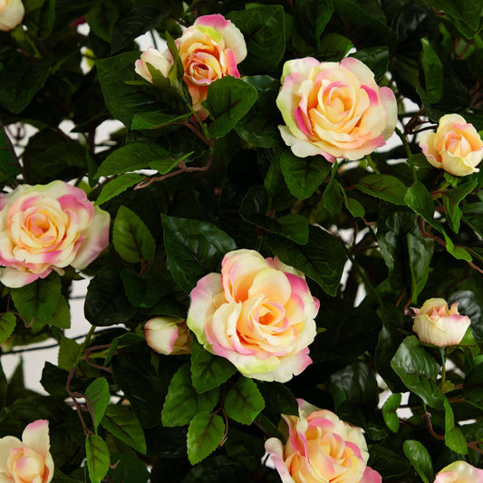 6’ Rose Artificial Tree with Woven Trunk - Tampa Home & Garden Store